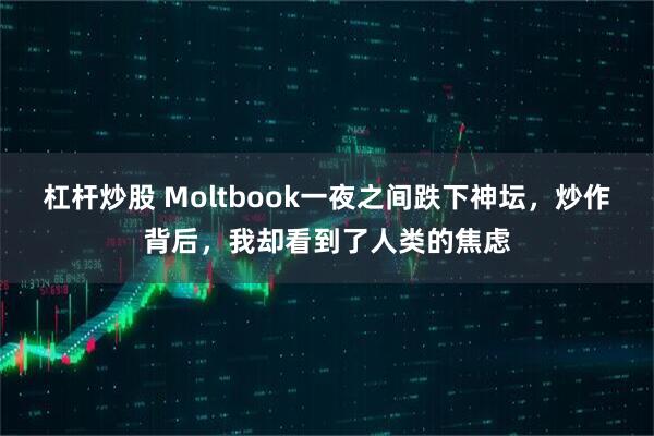 杠杆炒股 Moltbook一夜之间跌下神坛，炒作背后，我却看到了人类的焦虑